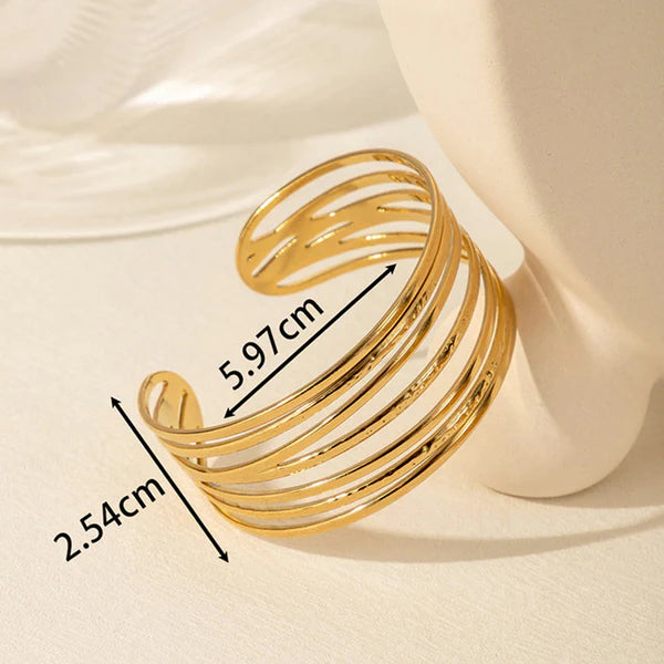 Wired Contemporary Cuff Bracelet ||