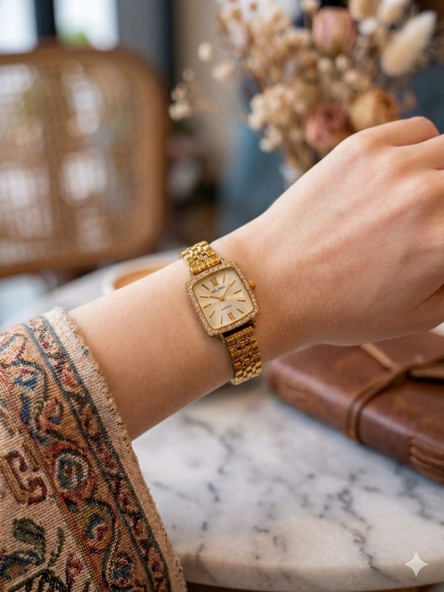 Mooniva Signature Gold Watch