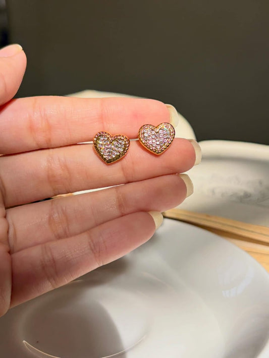 Heart Diamond Earrings