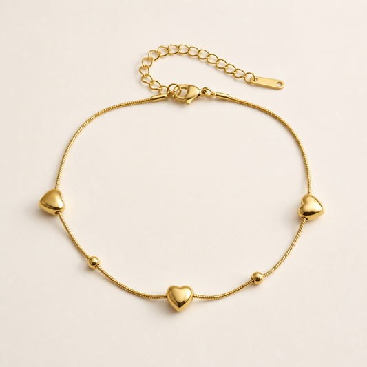 Mini Heart Anklet