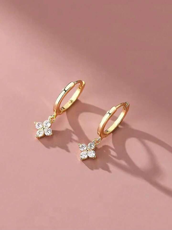 Zirconia Flower earrings