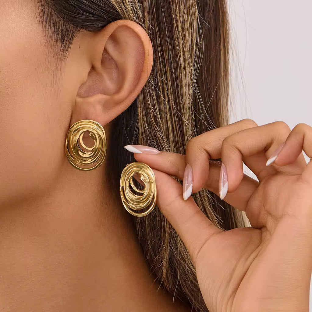Luxe Spiral Earrings
