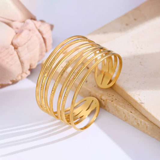 Wired Contemporary Cuff Bracelet ||