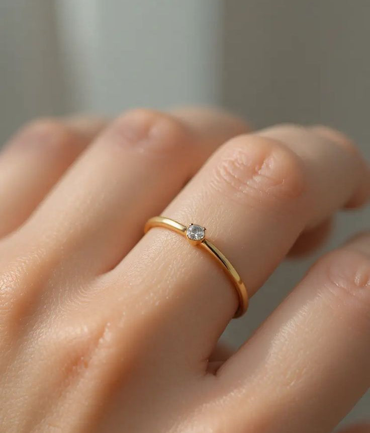 Minimal daimond ring