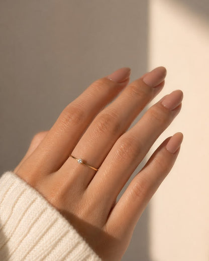 Minimal daimond ring