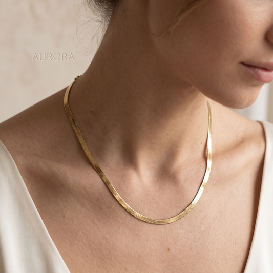 Signature Anti-Tarnish Herringbone Chain