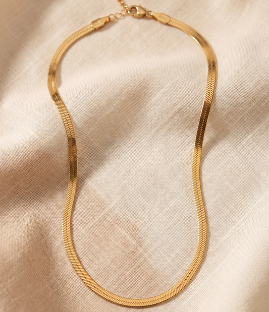 Signature Anti-Tarnish Herringbone Chain