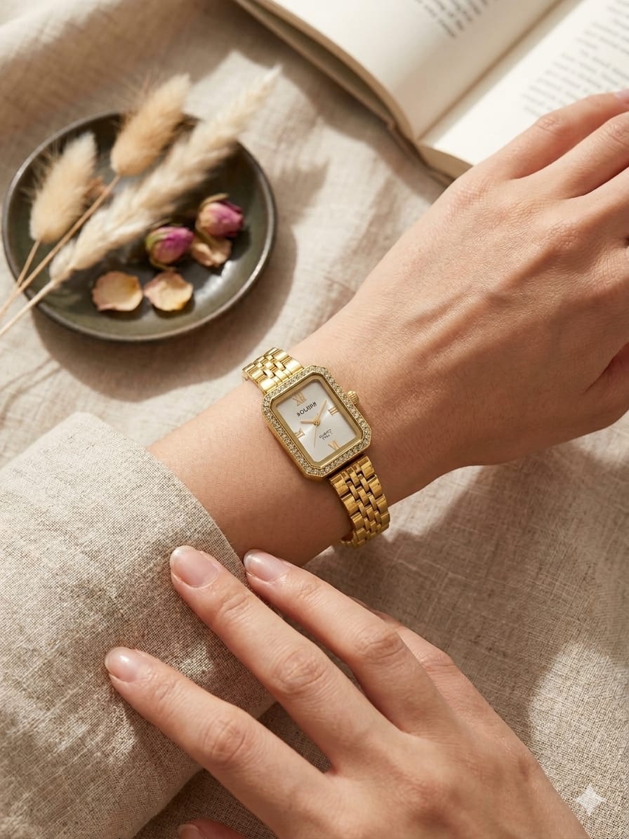 Élise White Gold Watch