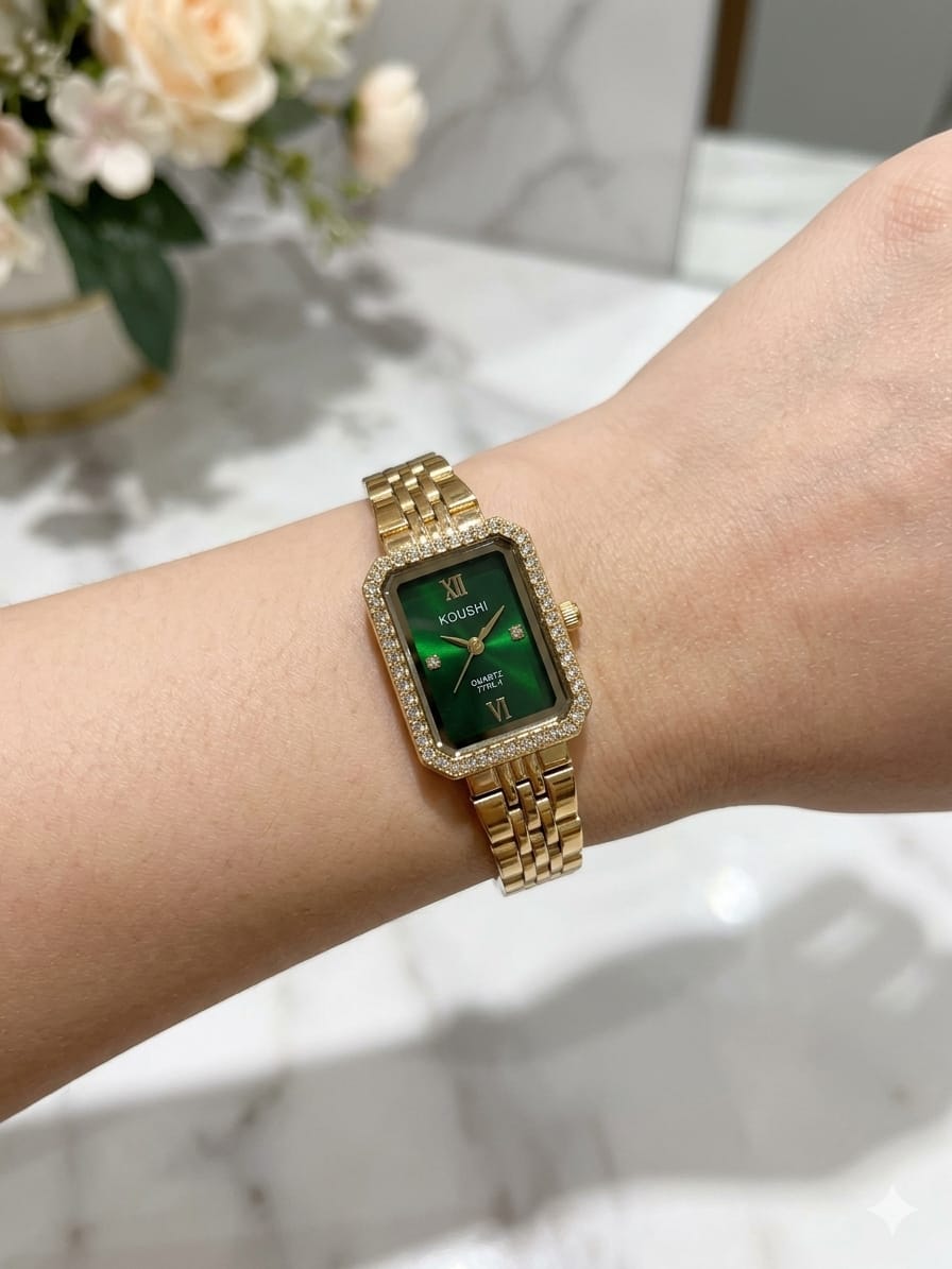 Élise Green Daimond Watch