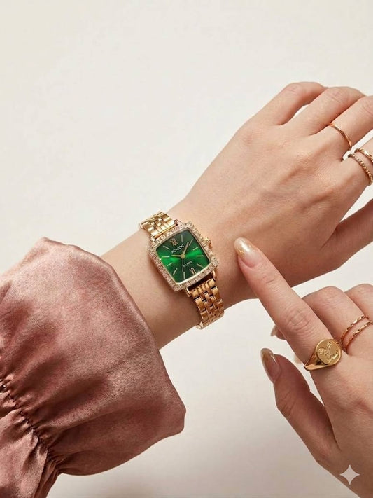 Emerald Luxe Crystal Watch