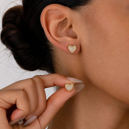 Heart Diamond Earrings