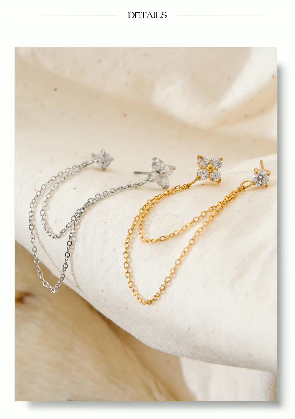 Audrey Double piercing Earrings Regular