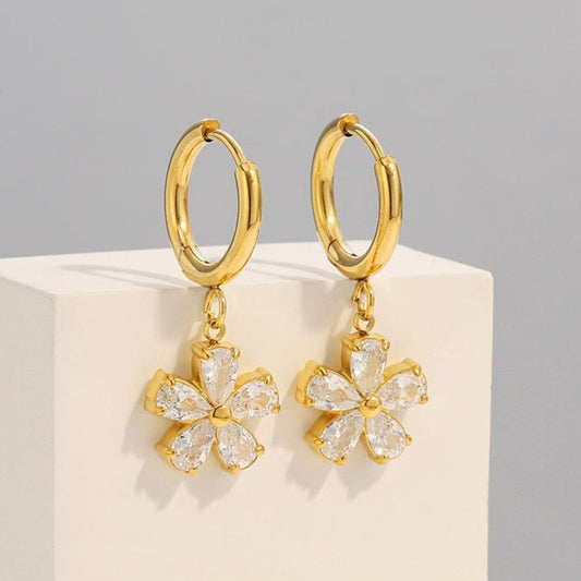 Flower earrings