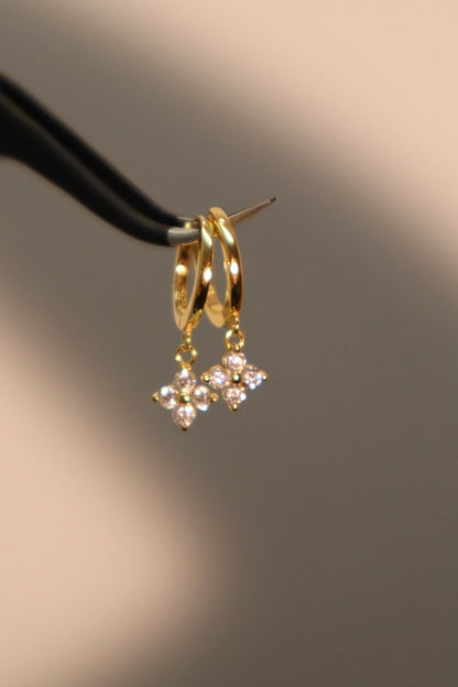 Zirconia Flower earrings