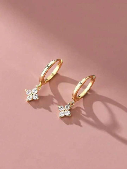 Zirconia Flower earrings