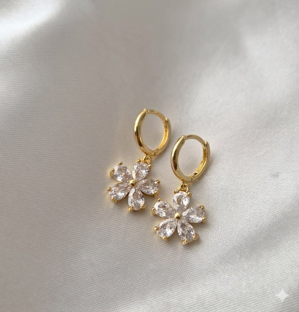 Flower earrings