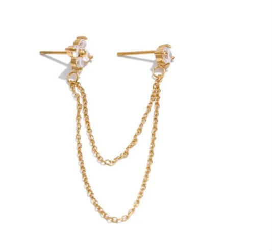 Aurdery Double piercing Earrings