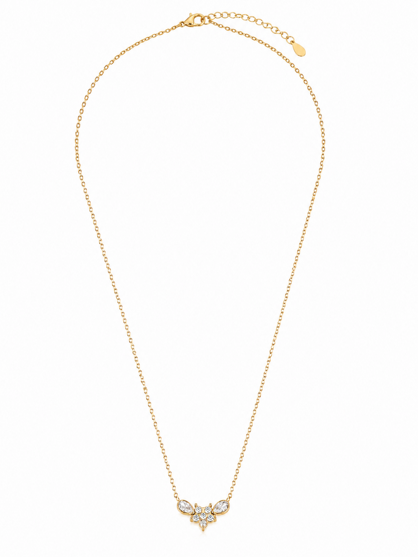 Blossom Grace Necklace – Gold Plated Floral Pendant Necklace