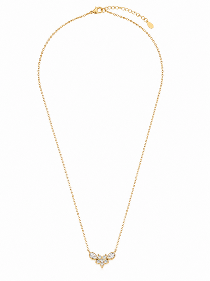 Blossom Grace Necklace – Gold Plated Floral Pendant Necklace
