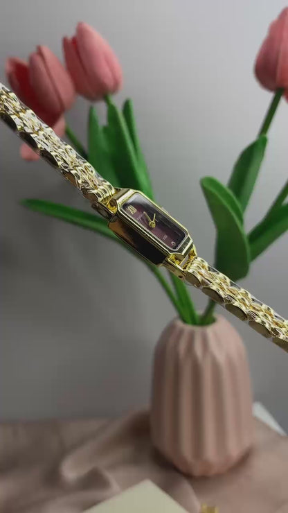 Cherry gold watch