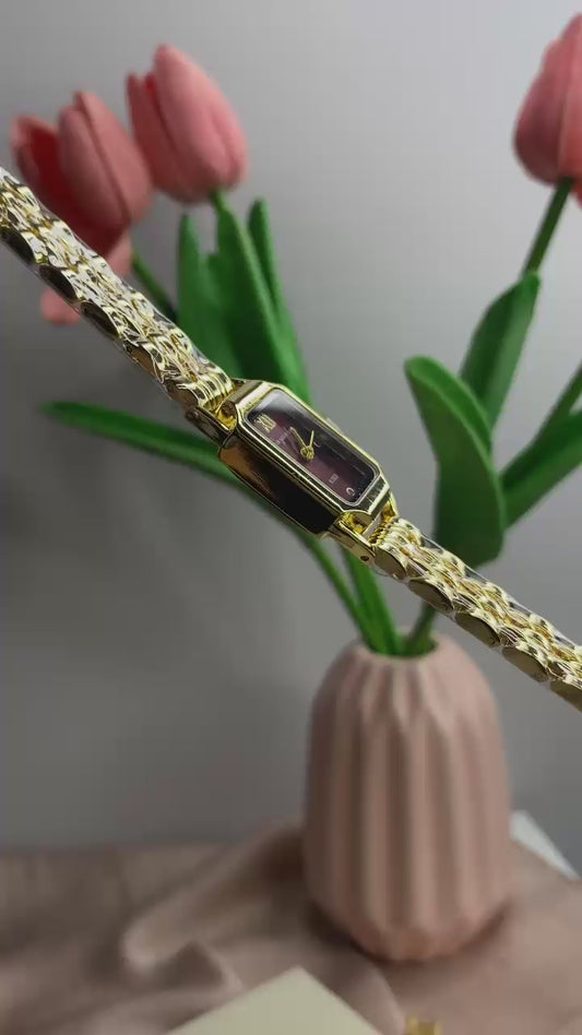 Cherry gold watch